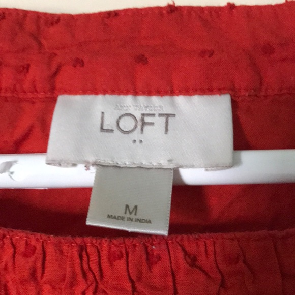 LOFT orange top - Picture 3 of 4